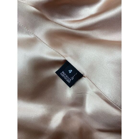 Vintage Marvin Richards cream/tan lambs wool and fox fur trim peacoat - Picture 7 of 8